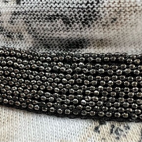 Chico’s Leopard Embellished Round Neckline 100% Cotton Tunic Top XL - Picture 4 of 15